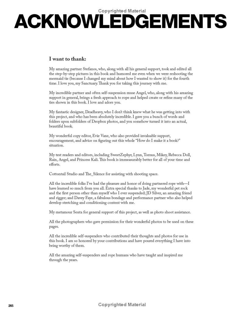 Book - Tying and Flying: Bondage for self-suspension - By Shay Tiziano