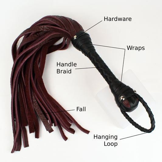Bison Hide Flogger – Leather Flogger – Custom to order