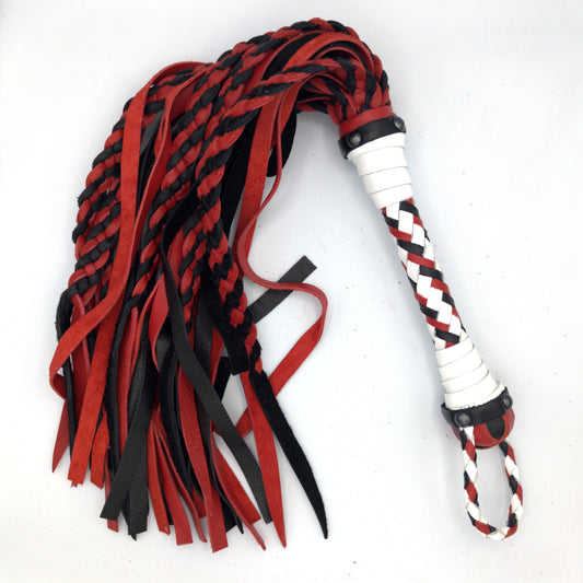 Squid Cat Flogger! - Hybrid Braided Leather Flogger