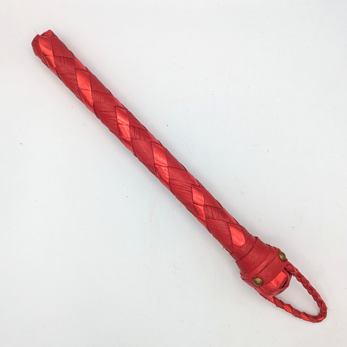 READY TO SHIP! – Braid Jack – Braided Leather Thumper – BJRED122225
