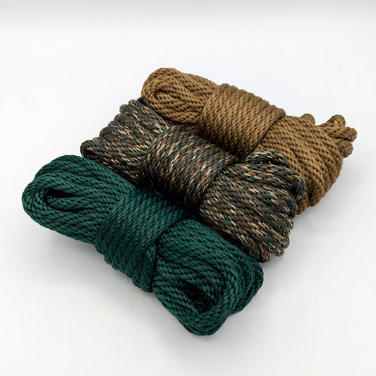 Color of the Month Special November! 1/4" – 6mm – Primal Hunt – Solid Braid MFP Bondage Rope CoTM