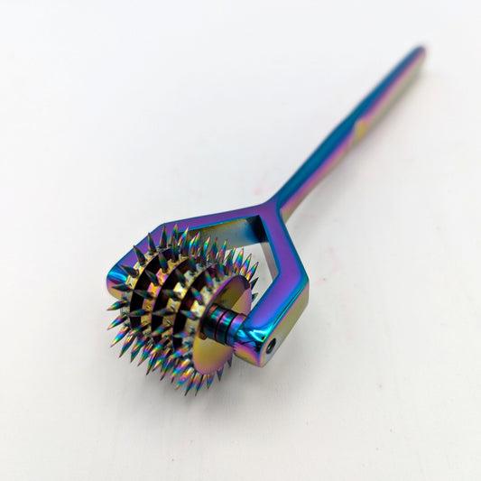 Wartenberg Wheel – Pinwheel Roller – Polish silver or Rainbow!