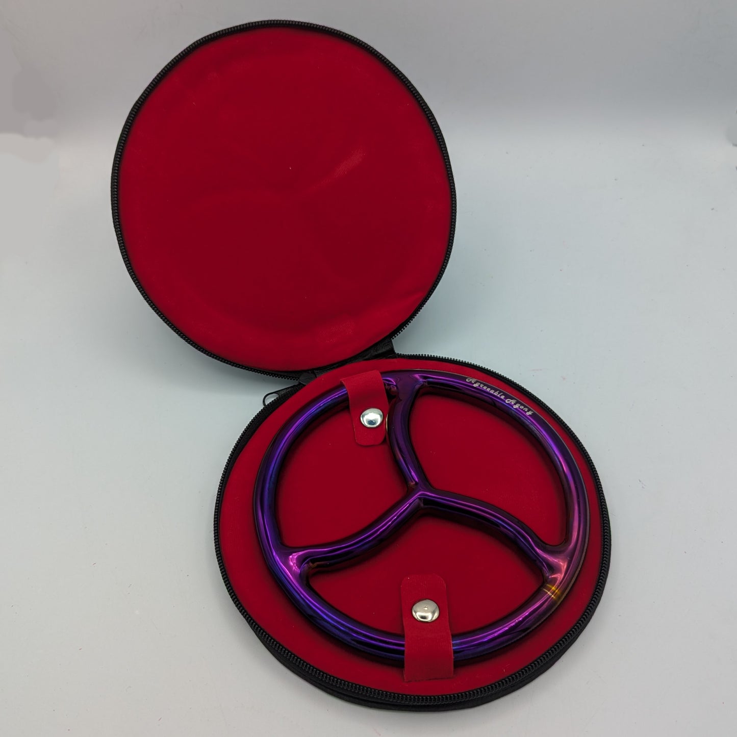 Holographic Purple Steel Suspension Ring - Titanium Bonded - Limited Edition