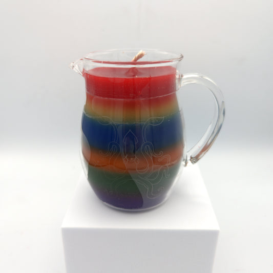 Stormy Rainbows - Rainbow in a Jar - Wax Play Pitcher Candle