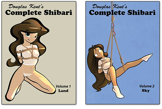 Book Set: Land & Sky - Complete Shibari Volumes 1 & 2 - By Douglas Kent - English (Free Domestic & UK Shipping!)