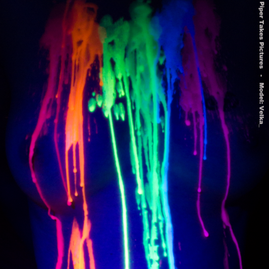 Blacklight Reactive Mini Wax Play Candle - Low Temp - UV - Paraffin