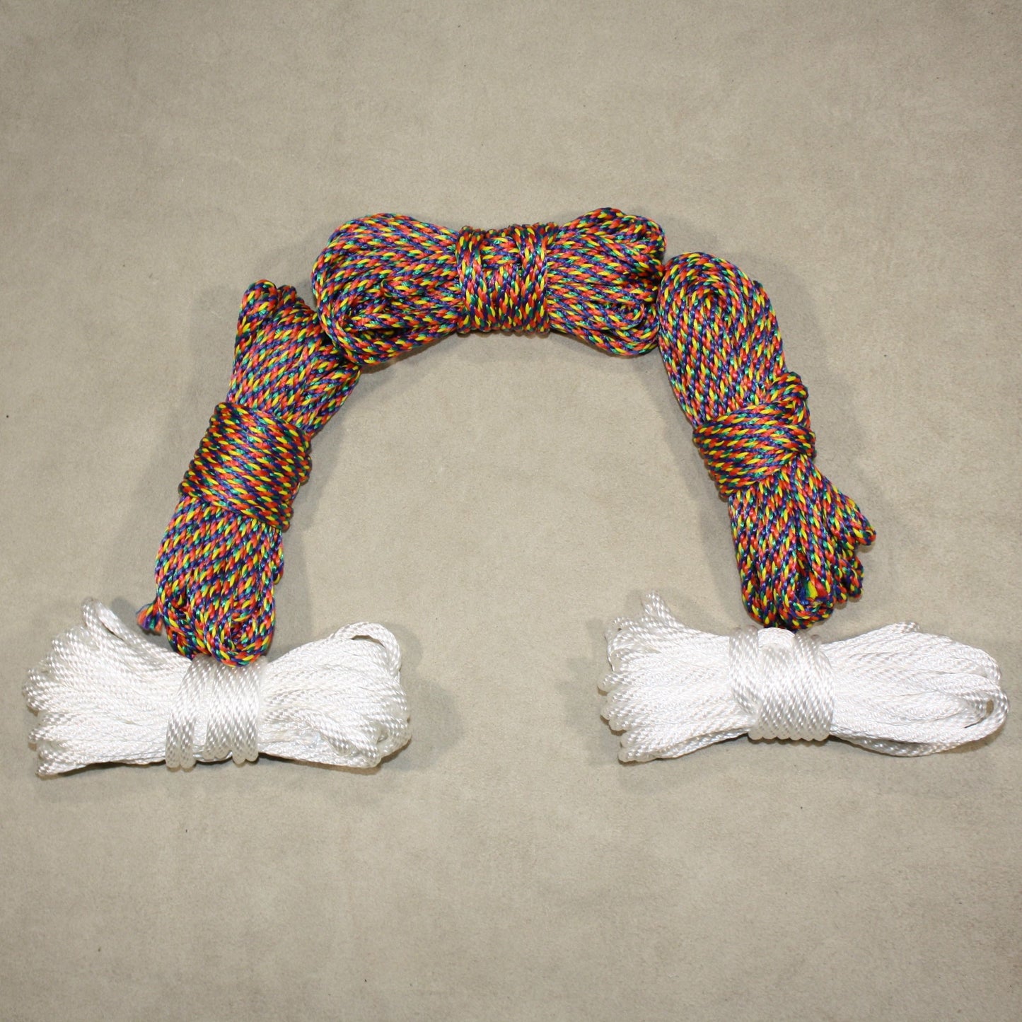 Rainbow Bondage Rope – 1/4" 6mm MFP – for Shibari or Suspension – Rainbow rope!