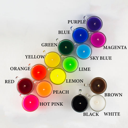 Teacup Wax Play Candle - Low Temp - Paraffin - Regular & Blacklight - mini