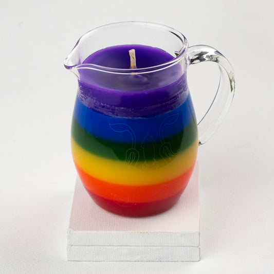 Rainbow in a Jar Wax Play Candle - Low Temp - Unscented - Pitcher Candle
