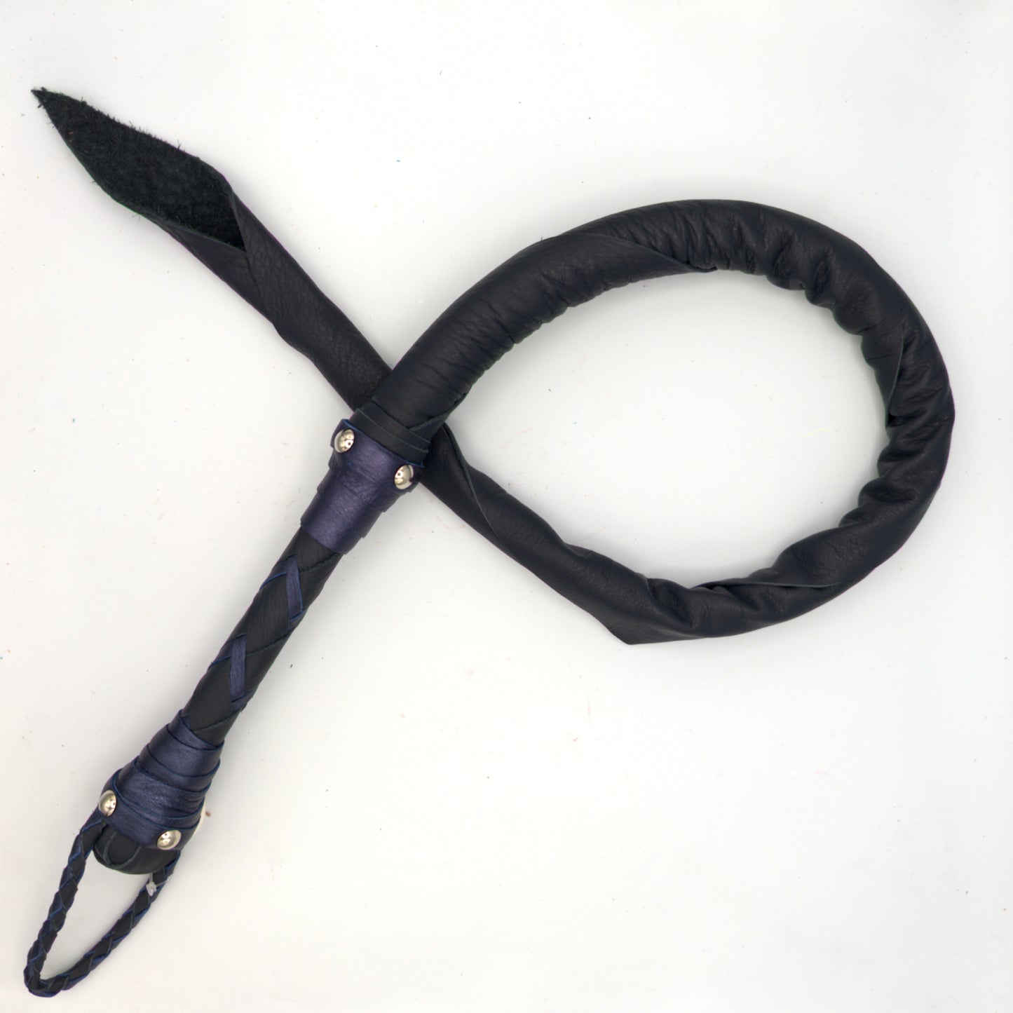 READY TO SHIP!  - 3ft - Cowhide Leather Dragon Tail Whip - DT3NB13024