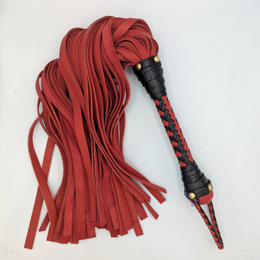 READY TO SHIP! Buckskin – Leather Flogger – Standard – FBKSTRB121925