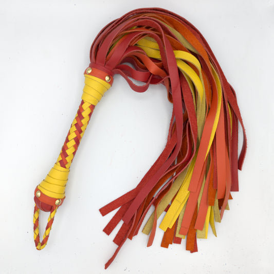 READY TO SHIP! - Cowhide - Leather Flogger - Standard - FCSTROY42624
