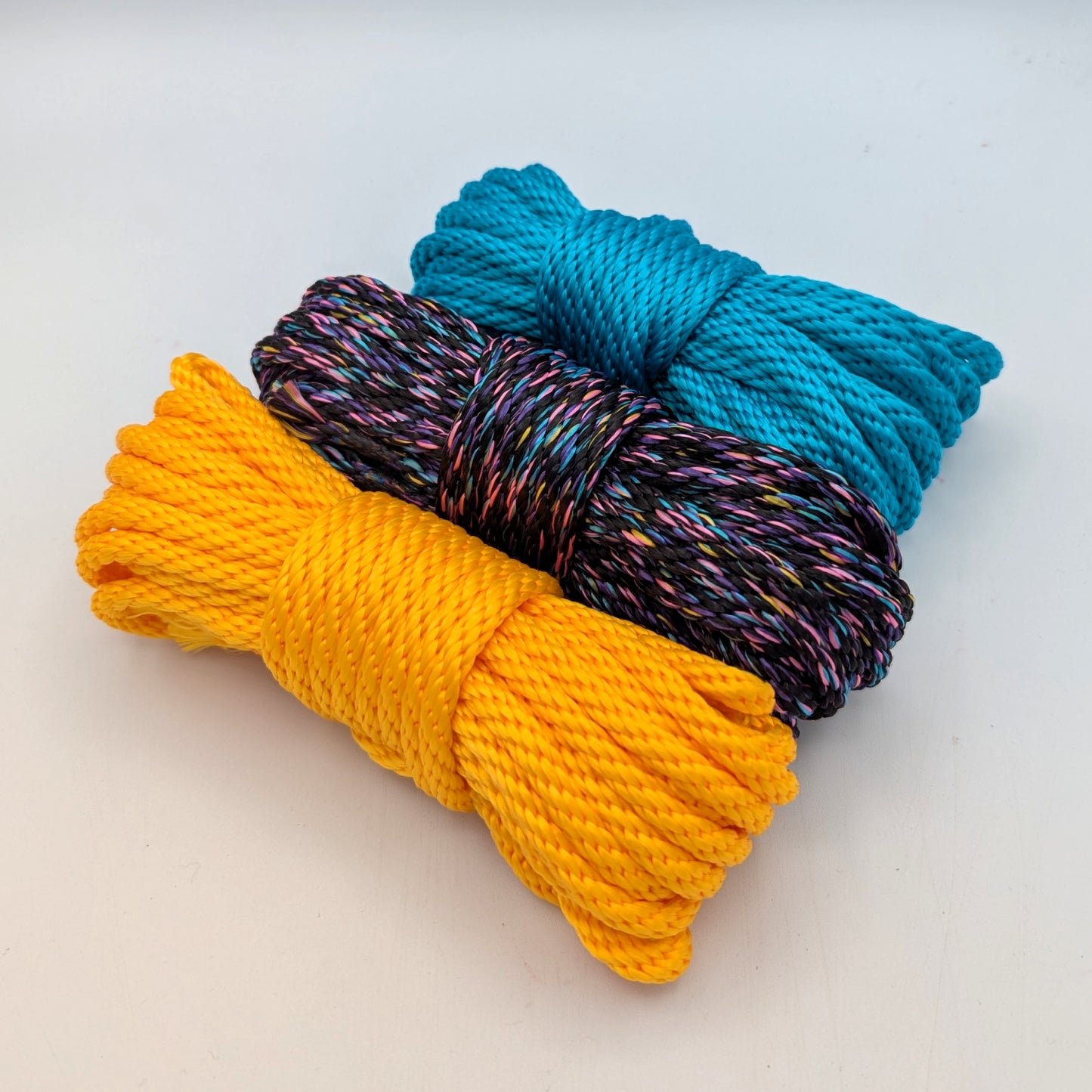 Color of the Month Special December!  1/4" – 6mm – Cosmic Bowling Blend – Solid Braid MFP Bondage Rope CoTM