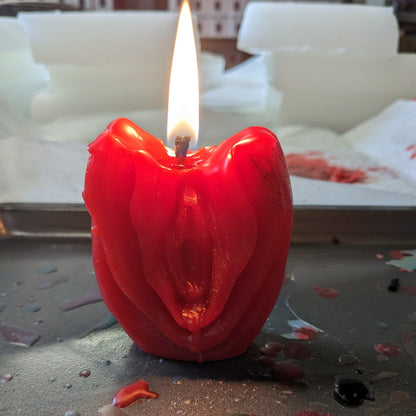 Fiery Vulvas - ヴァギナ ワックス プレイ キャンドル - Cunt Candle