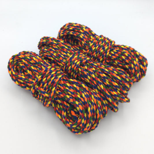 Rainbow POSH - 3 Strand Spun Polyester Bondage Rope - Synthetic Hemp - 6mm