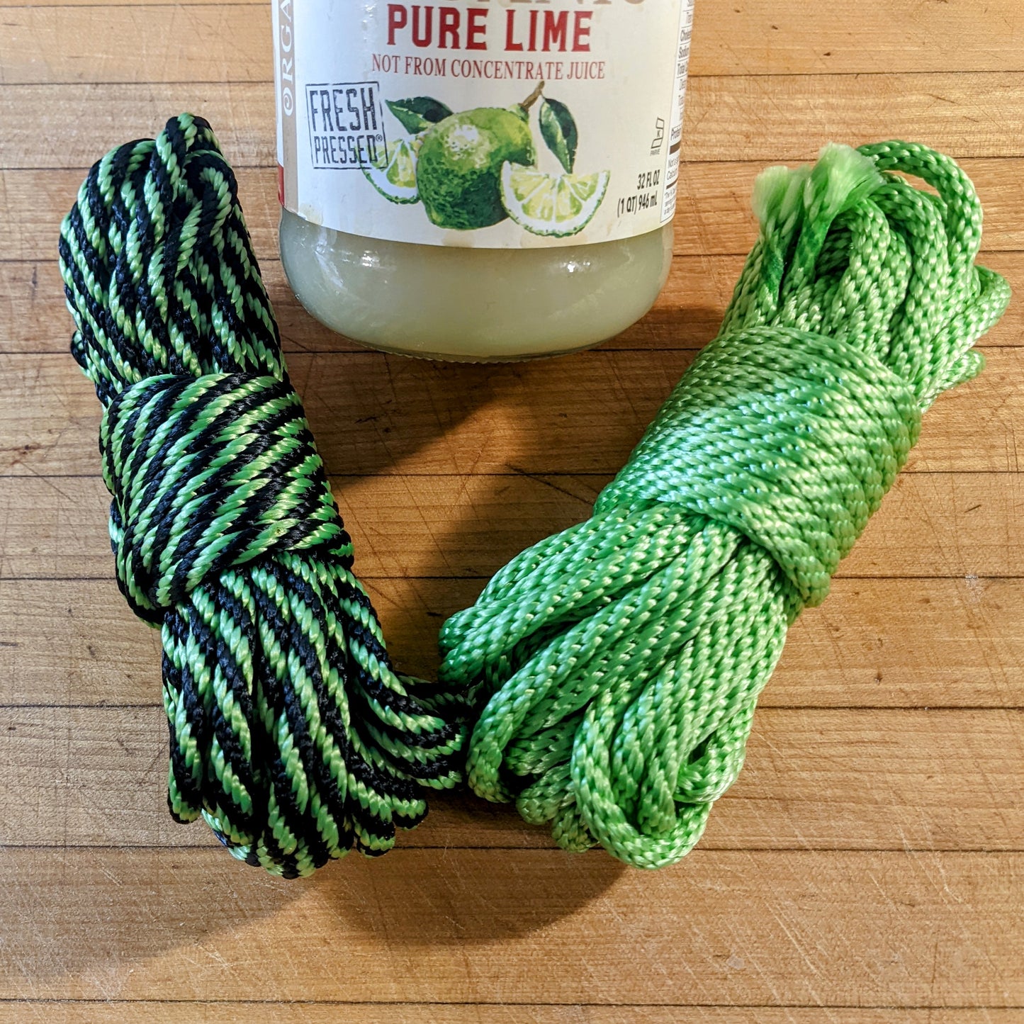 Lentekleur van de "Maand" - Pure Lime: niet van concentraat - 1/4" - 6 mm - Massief gevlochten MFP-touw