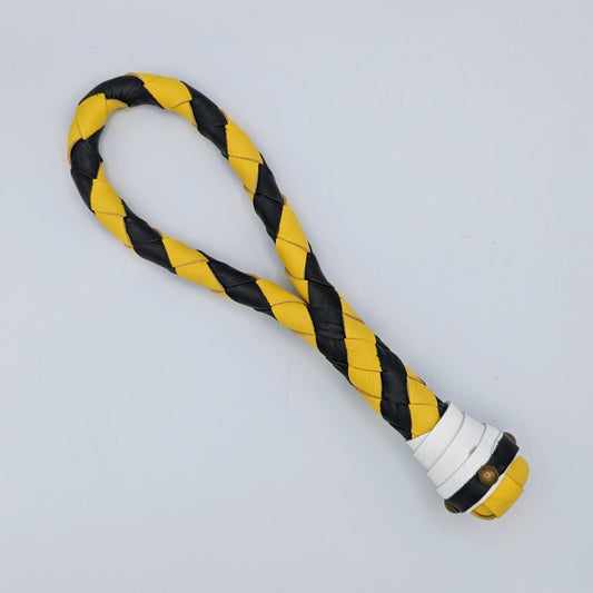 READY TO SHIP! - Braided Loop Cable Slapper  - Leather Slapper Paddle - BL8YBK-922