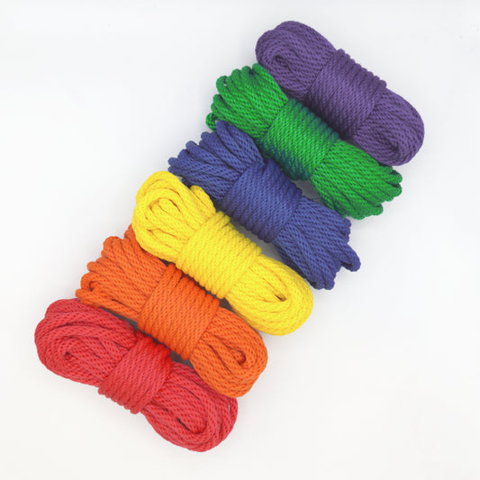 ¡Kits combinados de cuerda Pride! –MFP de 1/4" y 6 mm – Kits de cuerdas de bondage con temática del Orgullo