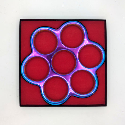 Rainbow Honeycomb – Cast Aluminum – Shibari Rings