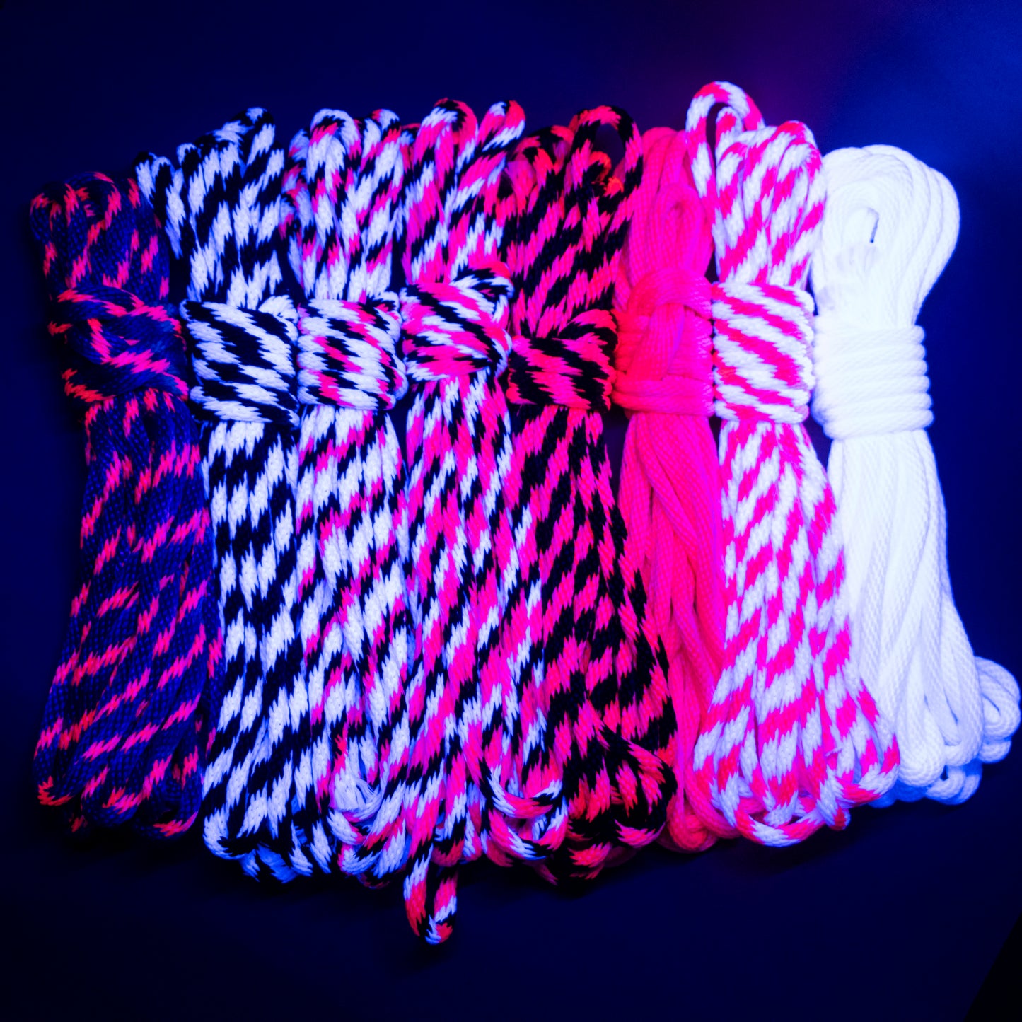Blacklight Reactive Bondage Rope – 5/16" –  8mm – Solid Braid MFP Rope - 30ft