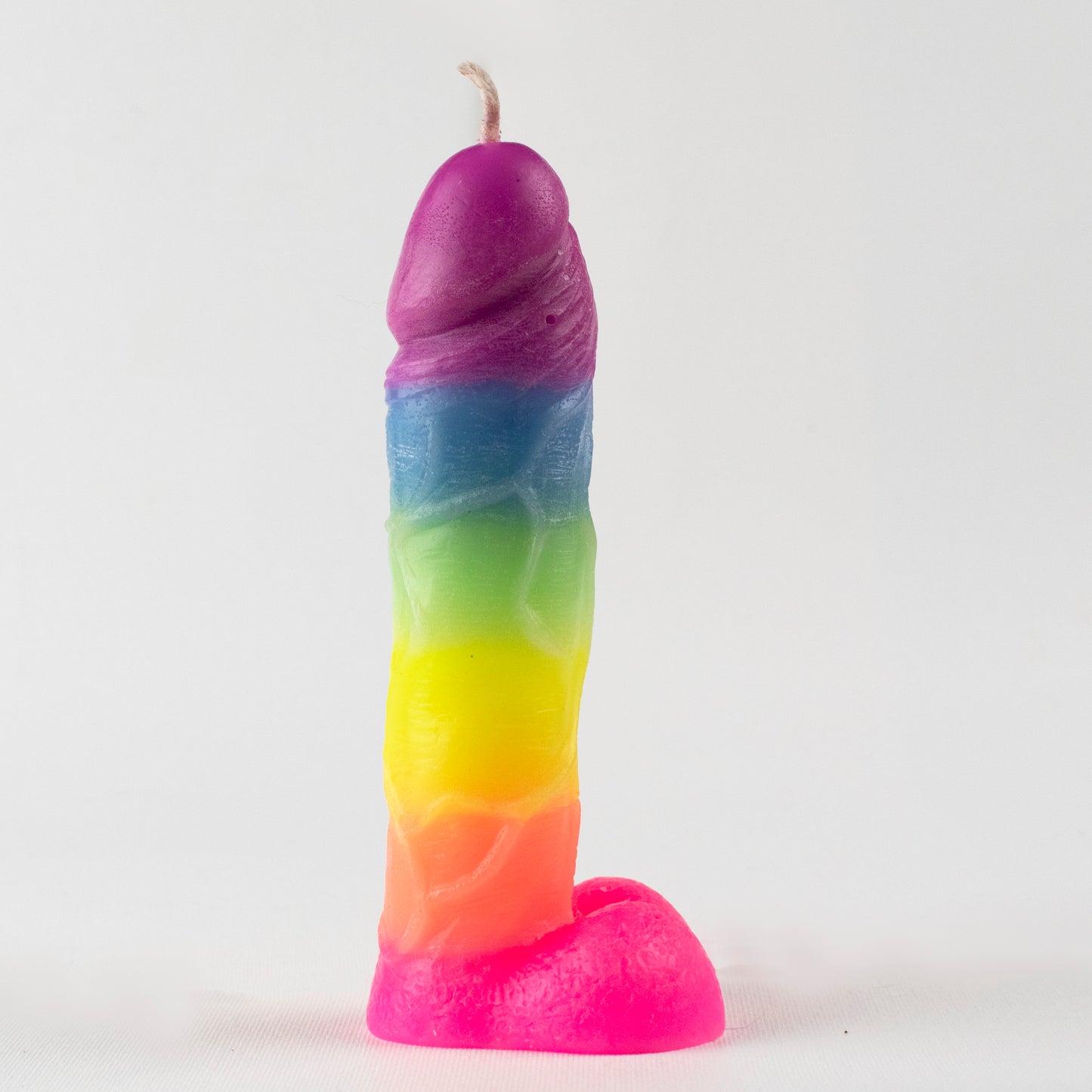 Big Flamer – Rainbow Penis Wax Play Candles – Veelkleurige Cock Candles