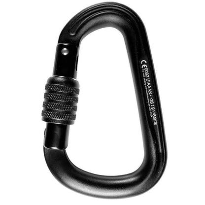 Aluminum Carabiner - Locking - Small - Screw Sleeve - Metolius Element - Rated - For Rigging & Suspension