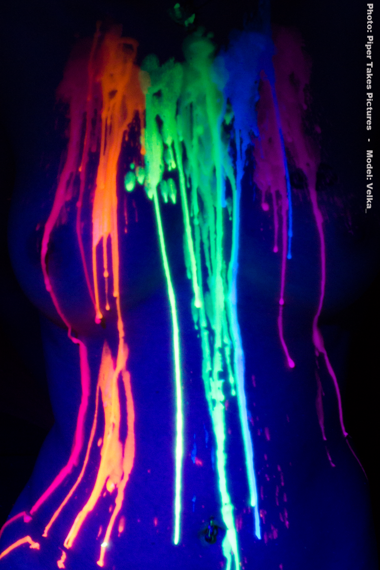 Blacklight Reactive wax play candle - Kink candles - Agreeable Agony
