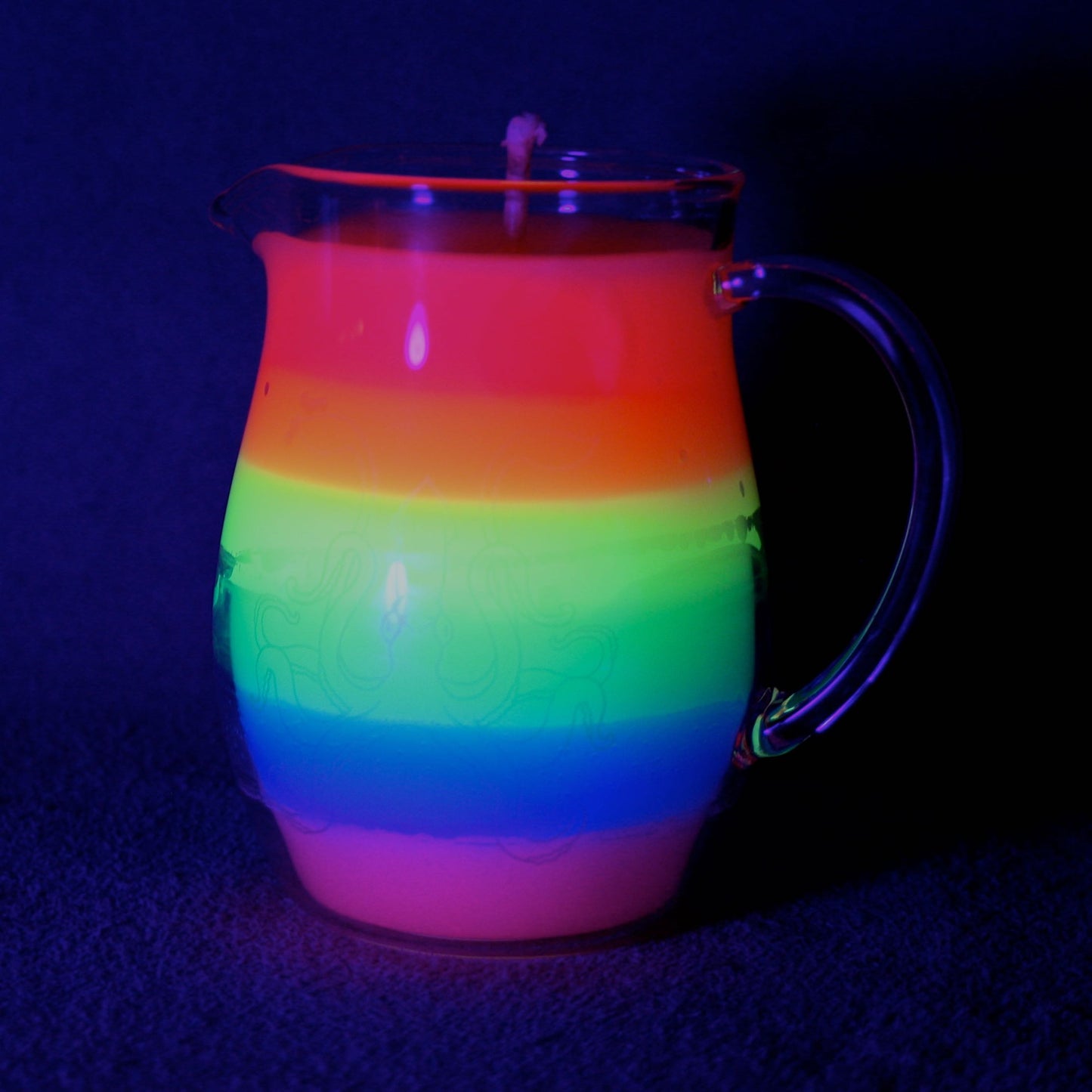 Rainbow in a Jar Wax Play Candle - Low Temp - Unscented - Pitcher Candle