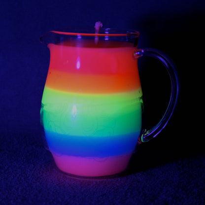 Blacklight Reactive Wax Play Pitcher Candle - Low Temp - UV Reactive