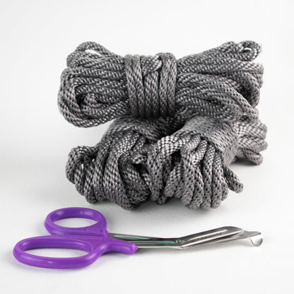 Bondage and Wax Beginner Kit - Rope & Candle with Storage Bag and Safety Shears