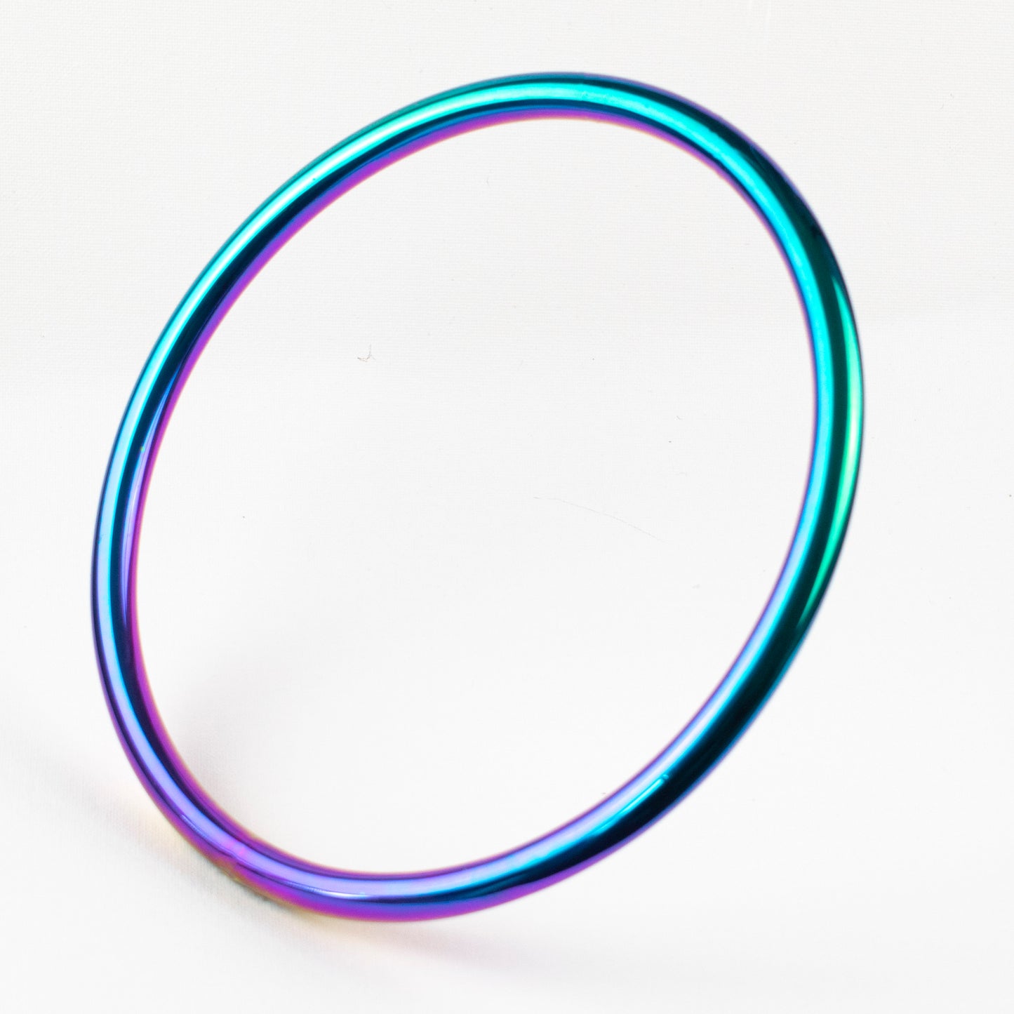 Rainbow Titanium Bonded Steel Shibari Rings