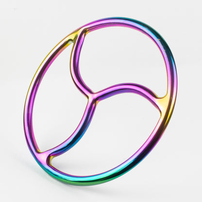 Rainbow Titanium Bonded Steel Shibari Rings