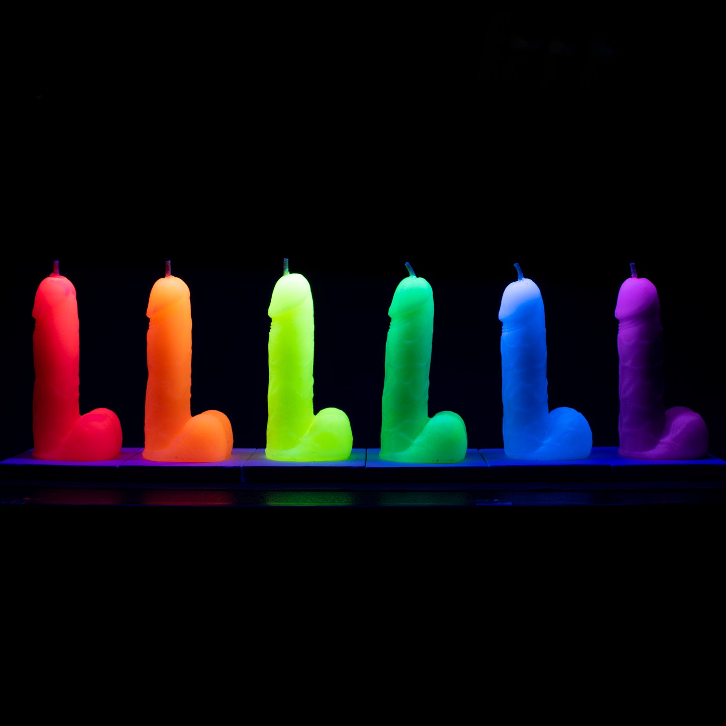 Flaming Hot Genitals - Bougies de jeu de cire pour la vulve et le pénis
