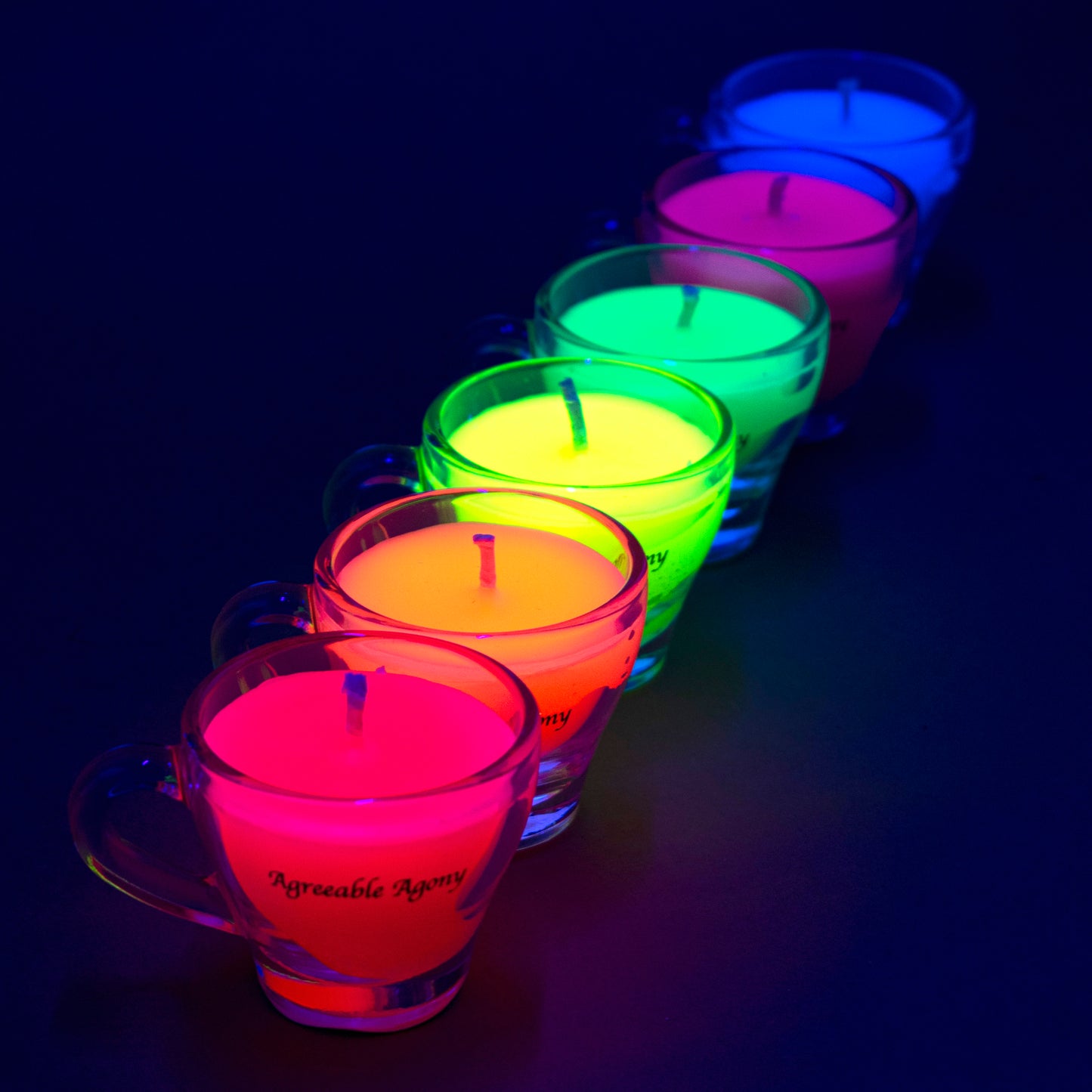 Blacklight Reactive Mini Wax Play Candle - Low Temp - UV - Paraffin