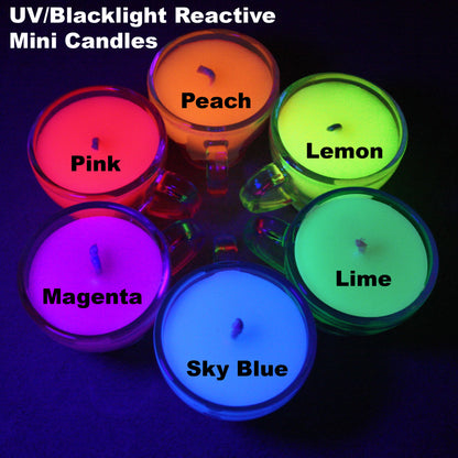 Mini Wax Play Candle - Low Temp - Paraffin - Regular & Blacklight